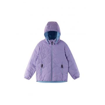 Geaca de puf copii -  violet - poliester reciclat - croiala regular fit -