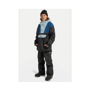 Geaca de snowboard barbati -  negru - 100% poliester reciclat -
