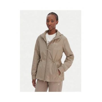 Geaca de tranzitie -  bej - poliester - regular fit -