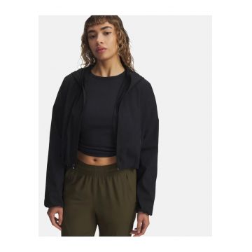 Jacheta crop cu gluga