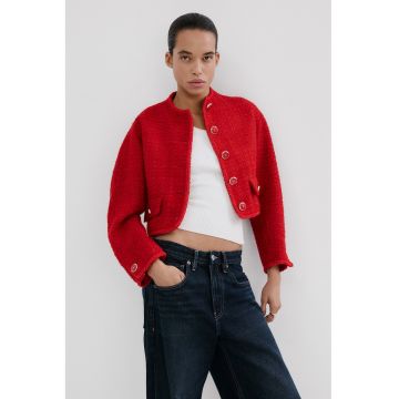 Jacheta crop uni - Rosu