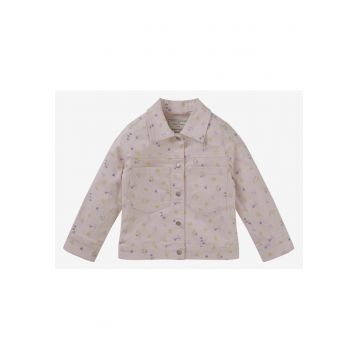 Jacheta denim regular fit cu nasturi