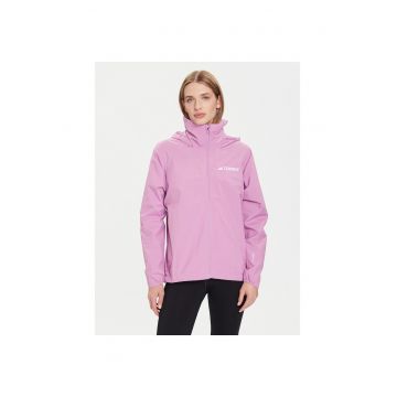 Jacheta sport dama -  poliester reciclat - violet - fermoar -