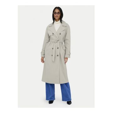 Trenci dama -  bej - casual - 100% poliester reciclat -