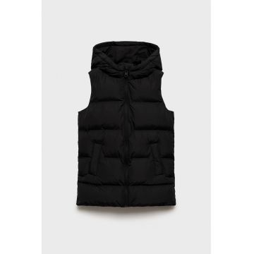 Vesta impermeabila cu gluga - Negru