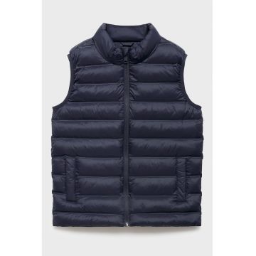 Vesta matlasata cu doua buzunare - Bleumarin