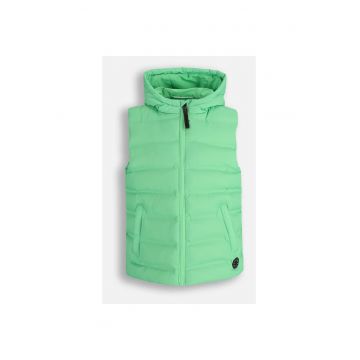 Vesta  verde - impermeabilă - cu glug - Verde