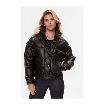 Geaca dama -  10416 - Negru - Piele Ecologica