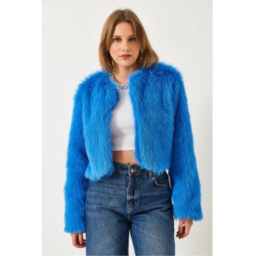 Geaca dama - HiCCUP - Fleece - Albastru royal