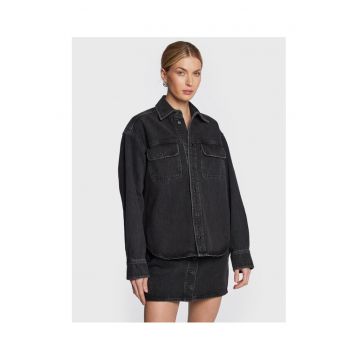 Geaca de blugi dama  negru - denim -