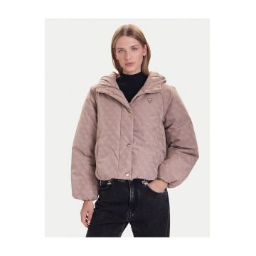 Geaca de iarna dama  bej - material calduros -