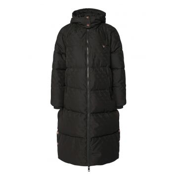 Geaca de iarna dama  negru - material rezistent