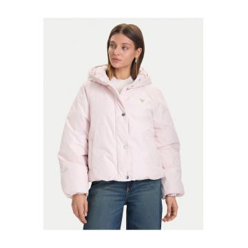 Geaca de iarna dama  roz - material calduros
