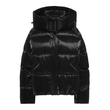 Geaca de iarna dama -  supradimensionata - neagra - 50% poliester reciclat - Negru