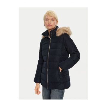 Geaca de puf dama  material usor - Bleumarin