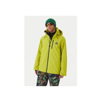 Geaca de snowboard barbati -  poliester reciclat - verde -