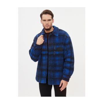 Geaca de tranzitie barbati  bleumarin - material usor