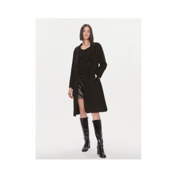 Palton dama  negru - lana - 69875 - Negru