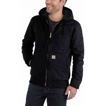 Geaca barbati  Duck Active - neagra - bumbac - izolatie 3M Thinsulate - gluga ajustabila - mansete Cordura -
