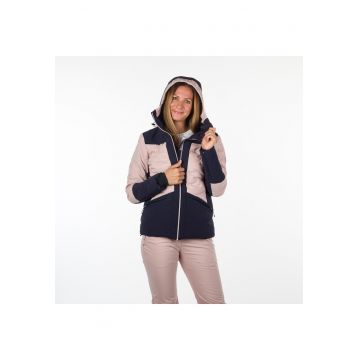 Geaca dama de schi alpin cu izolatie 10K/10K Joselyn - Roz/Bleumarin