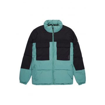 Geaca de iarna barbati -  verde - material sintetic
