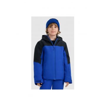 Geaca de schi  pentru baieti - NeoDry 5000 - albastra - poliester - sistem Grow-Up