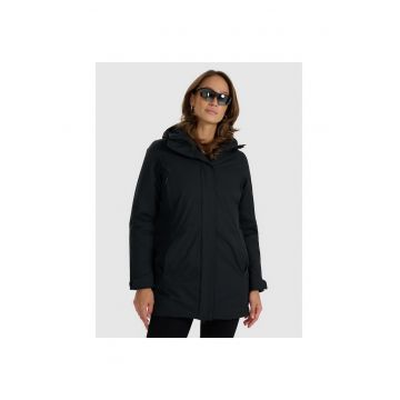 Geaca de tranzitie  NeoDry - impermeabil - negru - poliester - set cu buzunare