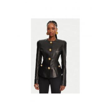 Geaca din piele dama  DF0SK690LC62 - Piele naturala - 36 EU - Negru