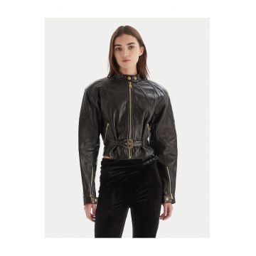 Geaca piele dama - Negru
