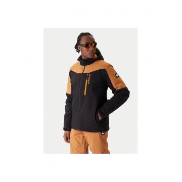 Geaca snowboard barbati  negru - portocaliu