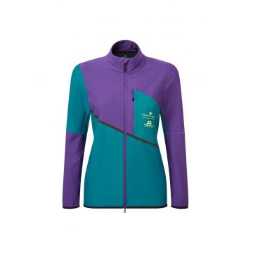 Jacheta alergare dama  Tech Gore-Tex Windstopper FW 2024 - Verde/Mov