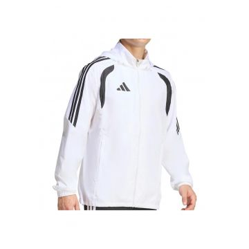 Jacheta de antrenament cu gluga  Tiro 26 Windbreaker - Alb