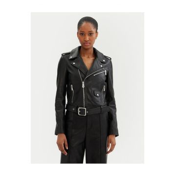 Jacheta de piele dama  negru -