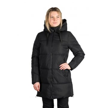 Jacheta scurta cu gluga Arya - Negru -