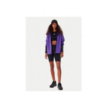 Jacheta sport dama -  violet - poliester reciclat - fermoar