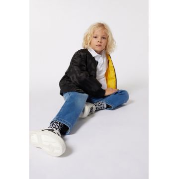 Jacketa cu logo - Negru