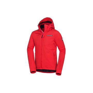 Men's ski jacket insulated DREWIN BU-50091SNW - Rosu