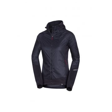 Women's hybrid jacket with active insulation BERNINA - Negru