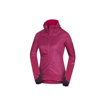 Women's hybrid jacket with active insulation BERNINA - Rosu cireasa