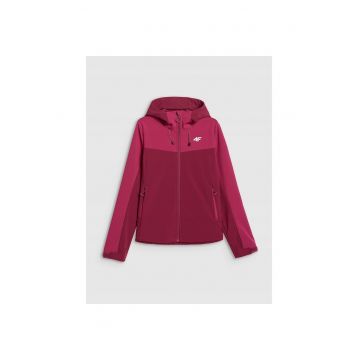 Geaca softshell  dama - rezistenta la vant - rosu - poliester