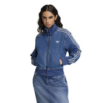 Jacheta de denim cu guler inalt Firebird - Albastru melange
