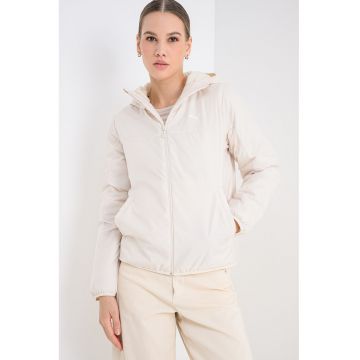 Jacheta regular-fit cu logo - Alb murdar