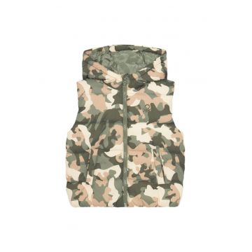 Vesta baiat  verde-bej