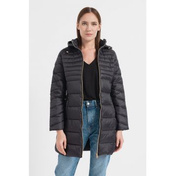 Geaca matlasata cu gluga detasabila Bealize - Negru