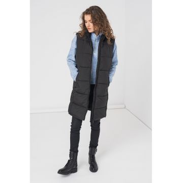 SUPERDRY - Vesta cu vatelina si guler inalt