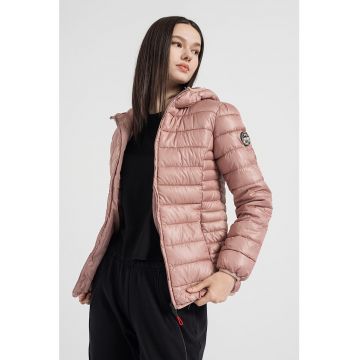 Geaca cu buzunare cu fermoar Ada - Roz prafuit