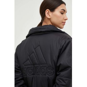 adidas geacă femei, culoarea negru, de tranziție HG8757