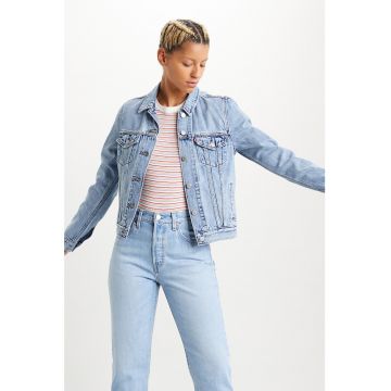 Jacheta din denim cu nasturi Jacheta din denim cu nasturi
