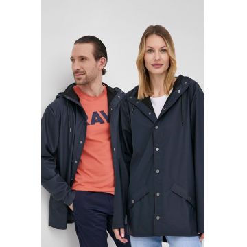 Rains geacă 12010 Jacket culoarea bleumarin, de tranziție 12010.47-Navy Rains geacă 12010 Jacket culoarea bleumarin, de tranziție 12010.47-Navy