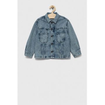 Sisley geacă din denim pentru copii